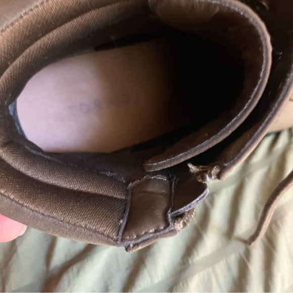 Torrid Olive Green Brown Suede Heeled Moto Boots Size 10.5 - Picture 6 of 9